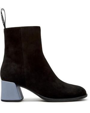 Camper Kora Suede Ankle Boots - Black