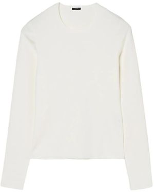 JOSEPH Gerippter Pullover - Weiß