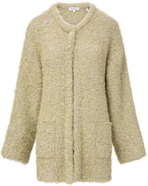 Veronica Beard Rozan Cardigan im Metallic-Look - Weiß