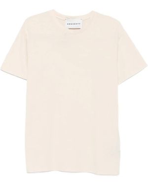 Amaranto Crew-Neck Short-Sleeves T-Shirt - White