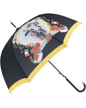 Moschino Cow-Print Umbrella - Blue