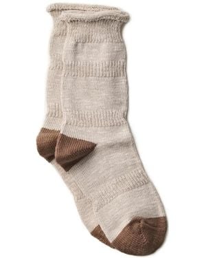 yahae Ploot Chunky-Knit Set Of Two Socks - White