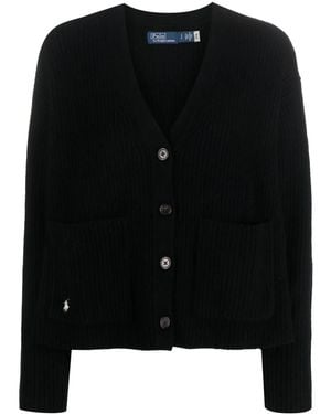 Polo Ralph Lauren リブニット カーディガン - ブラック