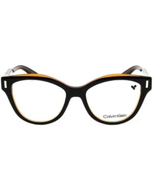 Calvin Klein Cat-Eye Glasses - Black