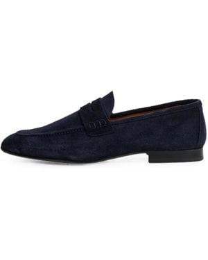 Hackett Loafer Aus Wildleder - Blau