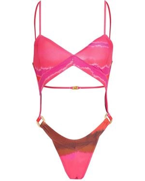 Amir Slama X Jade Picon Tie-Dye Swimsuit - Pink