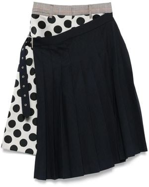 Charles Jeffrey Short Plissé À Pois - Noir