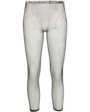 Maison Margiela Legging Met Stras Logo - Grijs