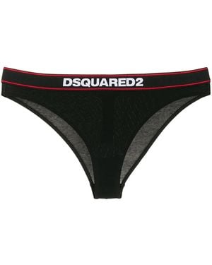 DSquared² Slip Mit Logo - Schwarz