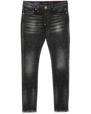 Philipp Plein 'Racing Club' Super Straight Cut Jeans - Grey