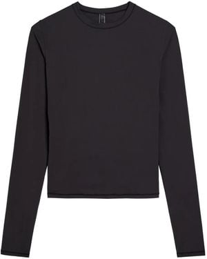 Skims T-Shirt A Maniche Lunghe - Nero