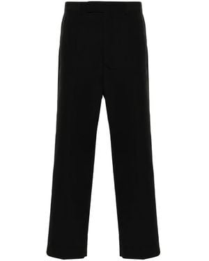 Gucci Cotton Blend Trousers - Black