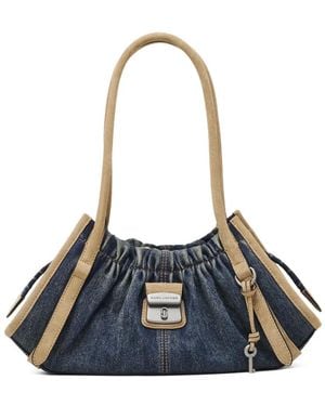 Marc Jacobs Kleine The Cristina Satchel-Tasche Aus Wildleder - Blau