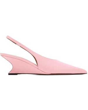 Paris Texas Escarpins Compensés Nina À Bride Arrière - Pink