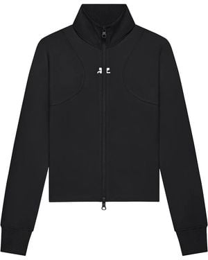 Courreges Scuba-Jersey Jacket - Black