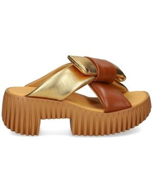 4Ccccees Plia Sandalen mit Plateausohle - Braun