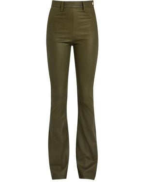 SKIIM Pantalones acampanados con botones - Verde