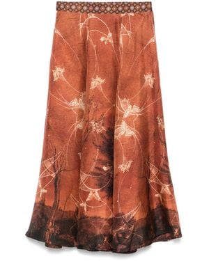 Pierre Louis Mascia Aloe Skirt - Orange