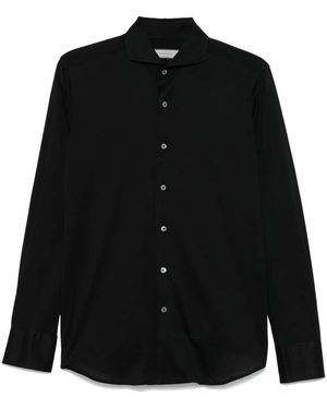 Canali Klassisches Hemd - Schwarz