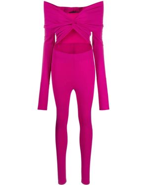 ANDAMANE Mono largo Kendall con aberturas - Rosa