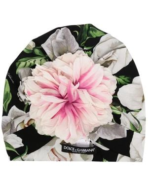 Dolce & Gabbana Floral-Print Hat - Pink