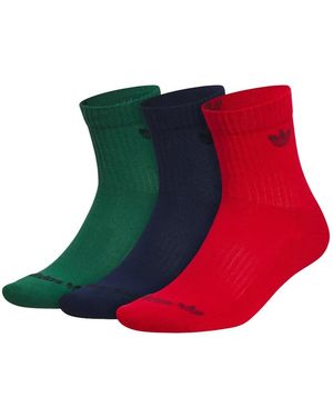adidas Trefoil 2.0 Socks (Set Of Three) - Red
