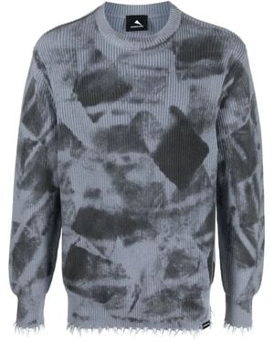 Mauna Kea Ribbed Crew Neck Sweater - Gray