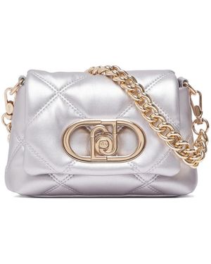 Liu Jo Small Quilted Lapuffy Shoulder Bag - White