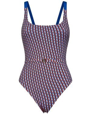 Fendi One-Piece Swimsuit Lycra - Purple