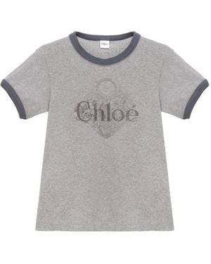 Chloé T-Shirt And Polo Shirt - Grey