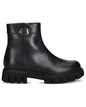 Baldinini Lug-Sole Ankle Boots - Black