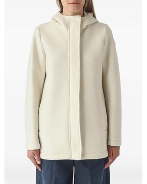 Colmar Hooded Press-Stud Coat - Natural