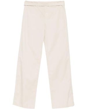 Rier Belted Suit Trousers - White