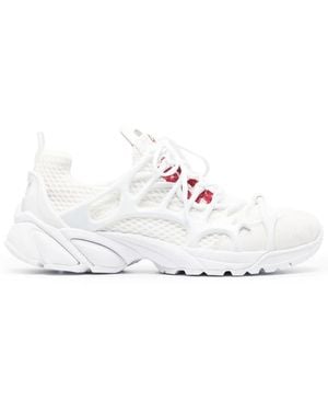 44 Label Group Panelled-Design Low-Top Trainers - White
