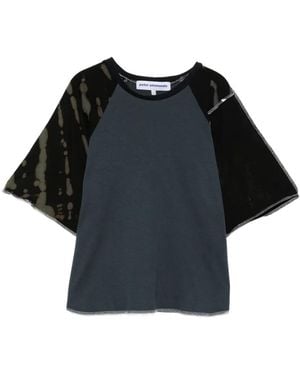Stain Shade Camiseta Con Diseño Patchwork - Negro
