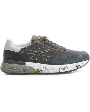 Premiata Mick Logo-Patch Sneakers - White