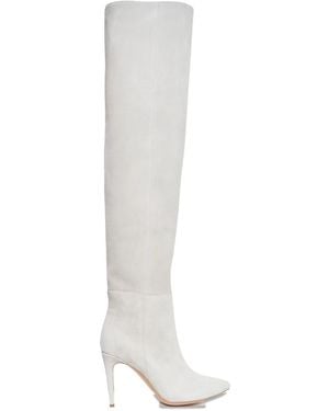 Ginissima 95Mm Milana Thigh-High Boots - White