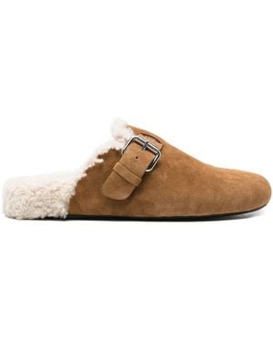 Isabel Marant Buckle-Strap Mules - Brown