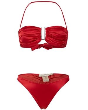 Paramidonna Alice Tie-Detail Bikini - Red