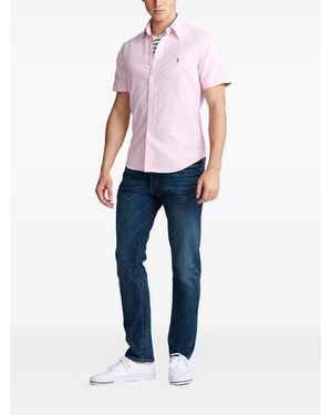 Polo Ralph Lauren Button-Down Embroidered Oxford Shirt - Blue