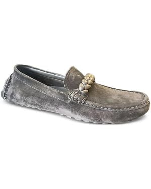 Gianvito Rossi スエードローファー - グレー