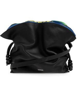 Loewe Medium Millefeuille Flamenco Clutch - Black