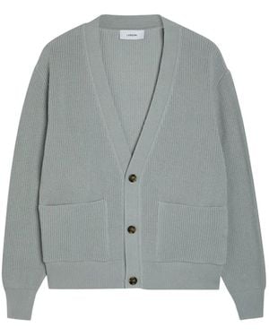 Lardini Button Pockets Cardigan - Gray