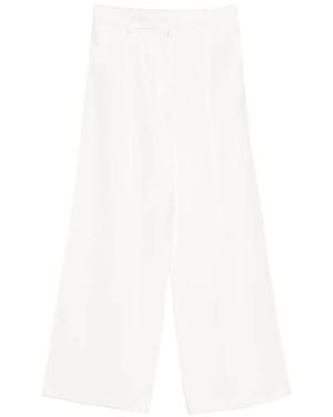 Calvin Klein Wide-Leg Trousers - White