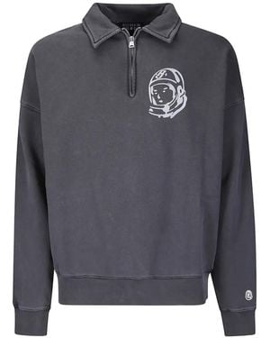BBCICECREAM Arch Logo Quarter-Zip Polo Shirt - Grey