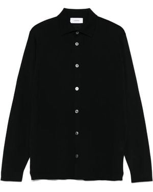Lardini Gestricktes Hemd - Schwarz