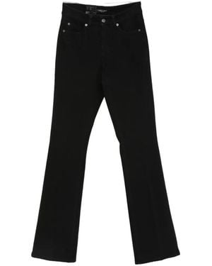 Cambio Paris Logo-Patch Flared Jeans - Black