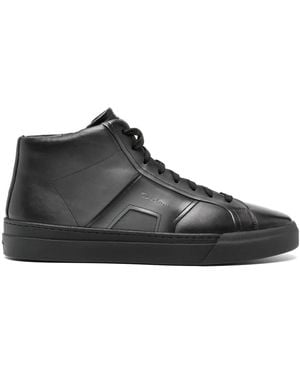 Santoni ロゴ スニーカー - ブラック