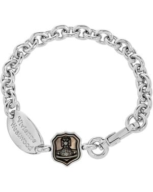 Vivienne Westwood Armband mit Logo-Gravur - Weiß