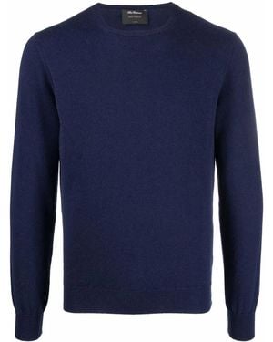 Dell'Oglio Crew-Neck Cashmere Jumper - Blue